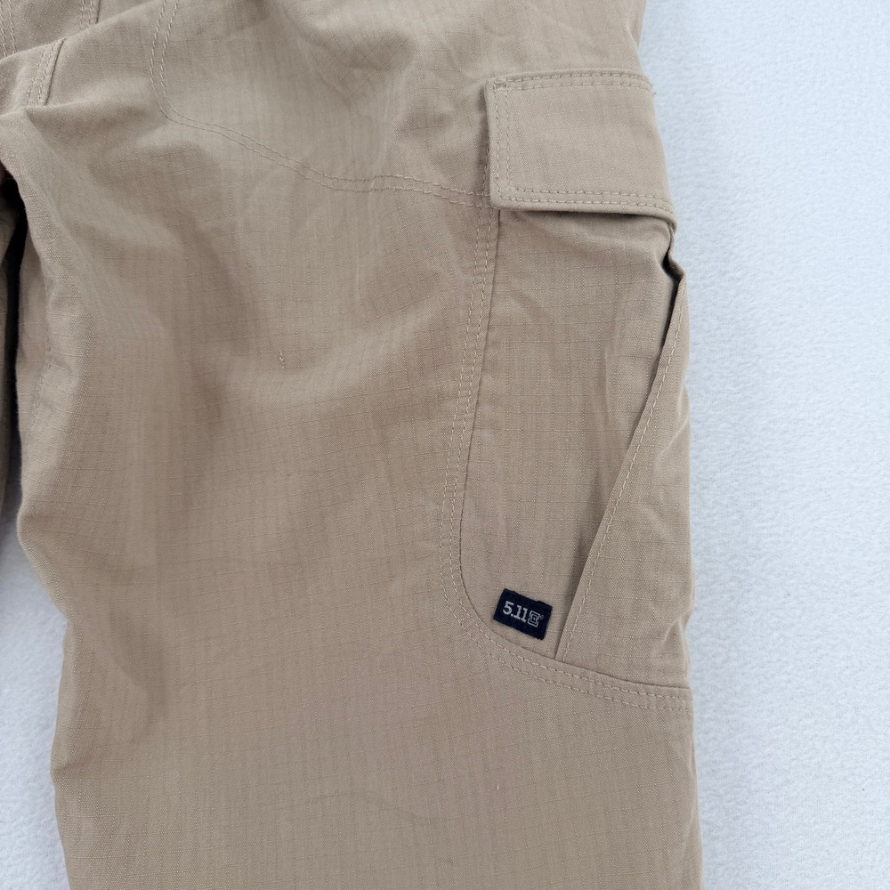 5.11 Tactical Stryke Pants Womens 4 Regular Khaki Tan Ripstop Cargo 64384 Work - Picture 4 of 9